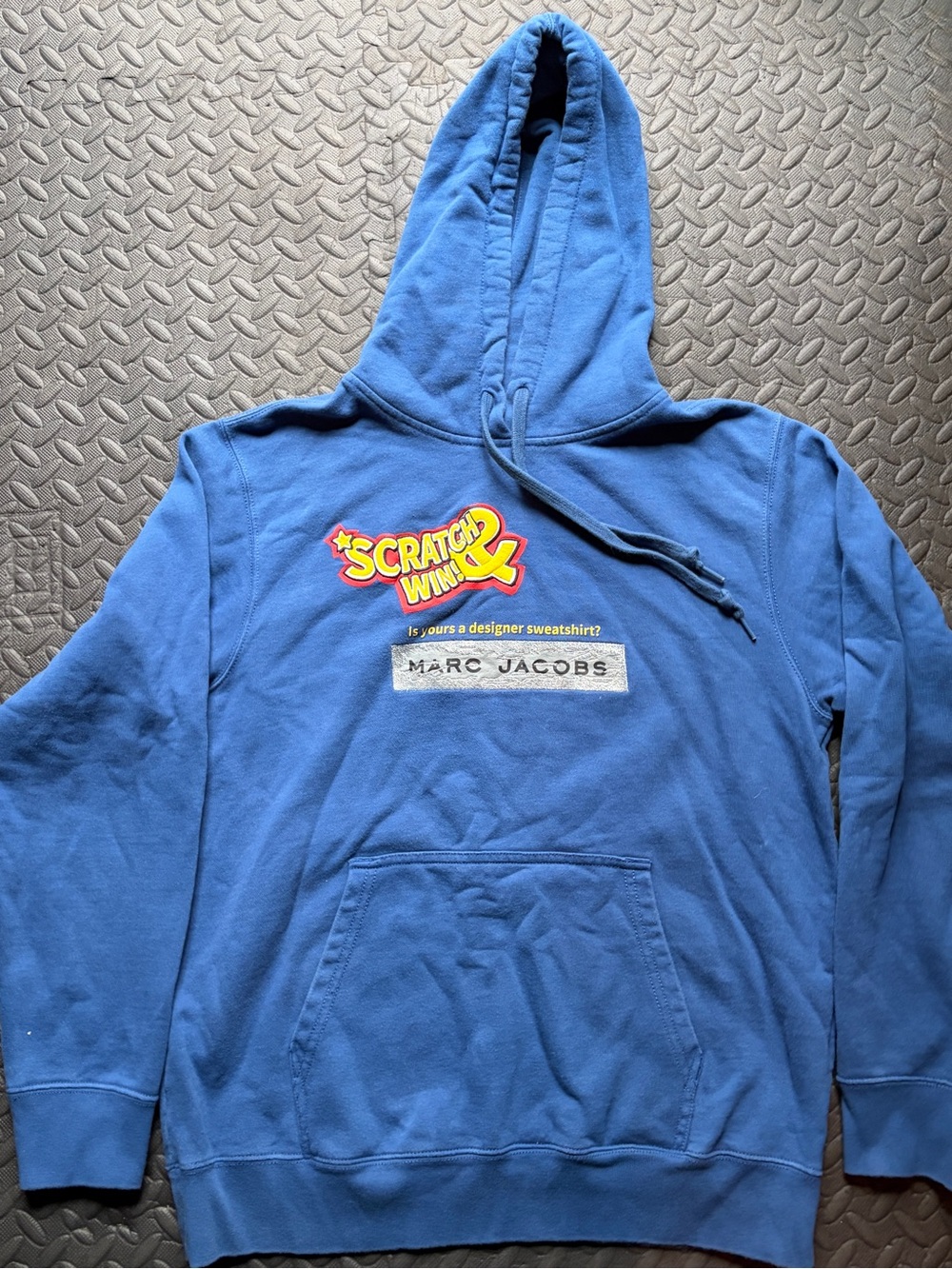 Idea X Marc Jacobs Blue 'Scratch & Win' Graphic Hoodie